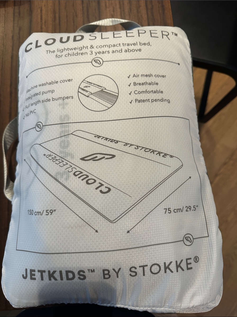 CloudSleeper Inflatable Mattress Cover by Stokke - White